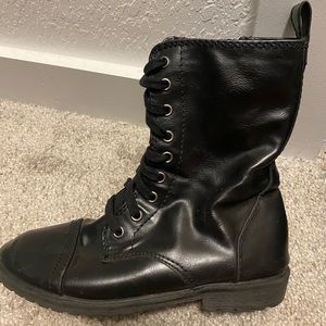 Black Lace Up Boots